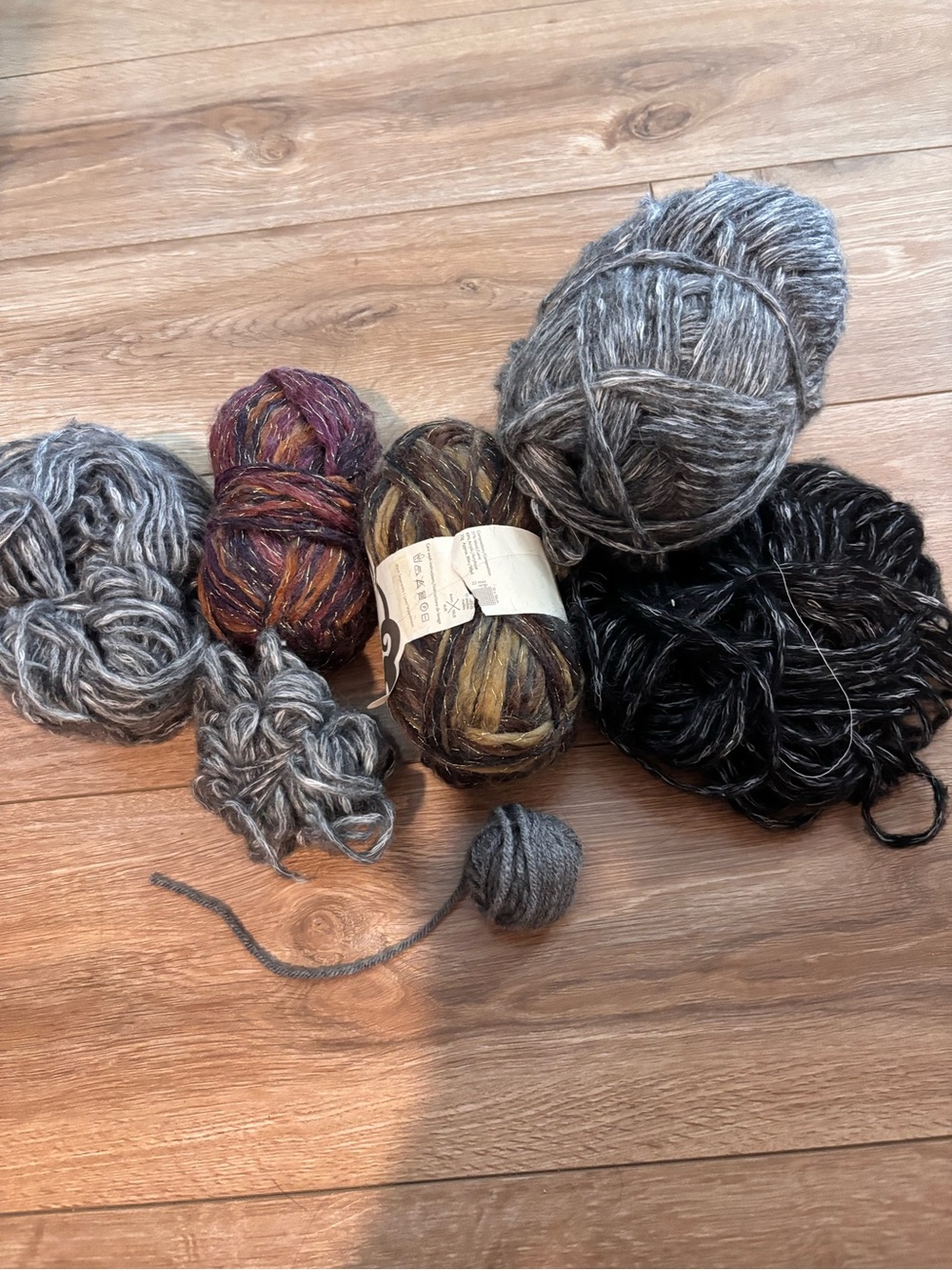 RANDOM assortment of yarn- acrylic wool blends, acrylic.